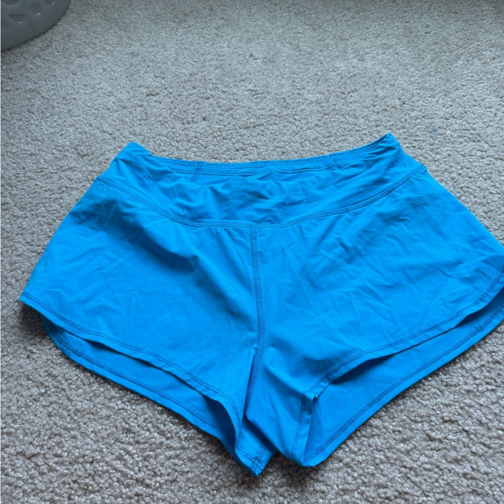 Jolyn Clothing Blue Athletic Shorts with Elastic Waistband